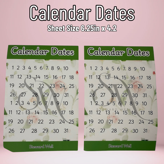 Calendar Dates (6.25 x 4.2)