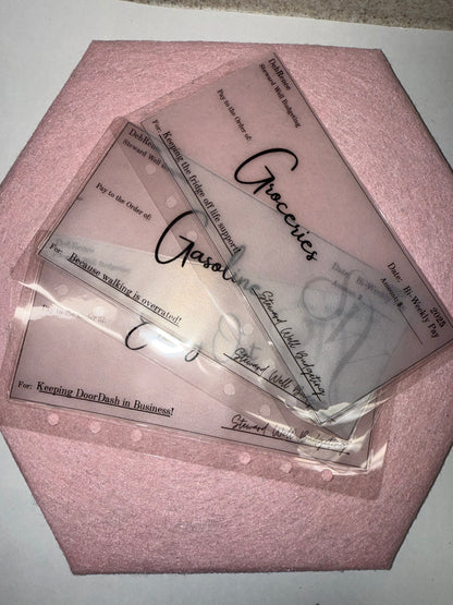 "Check Please" - A6 Cash Envelopes (Vellum)