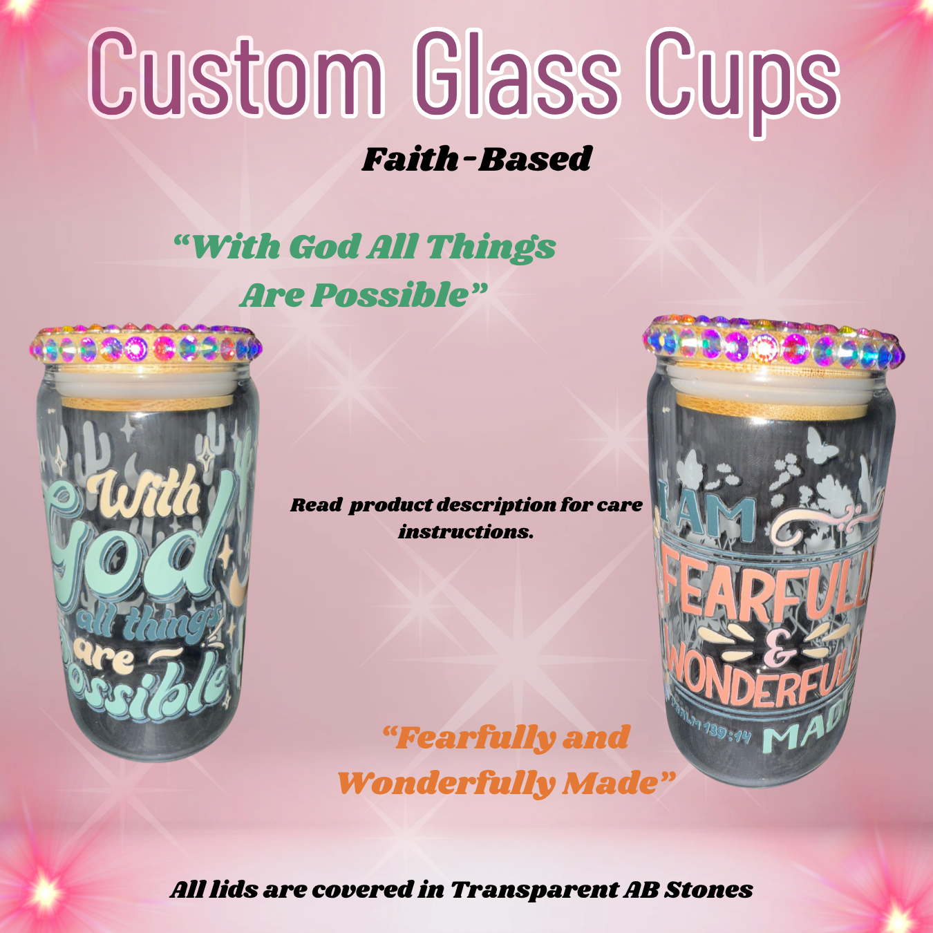 Full of Faith - Custom Glass Cups 16oz