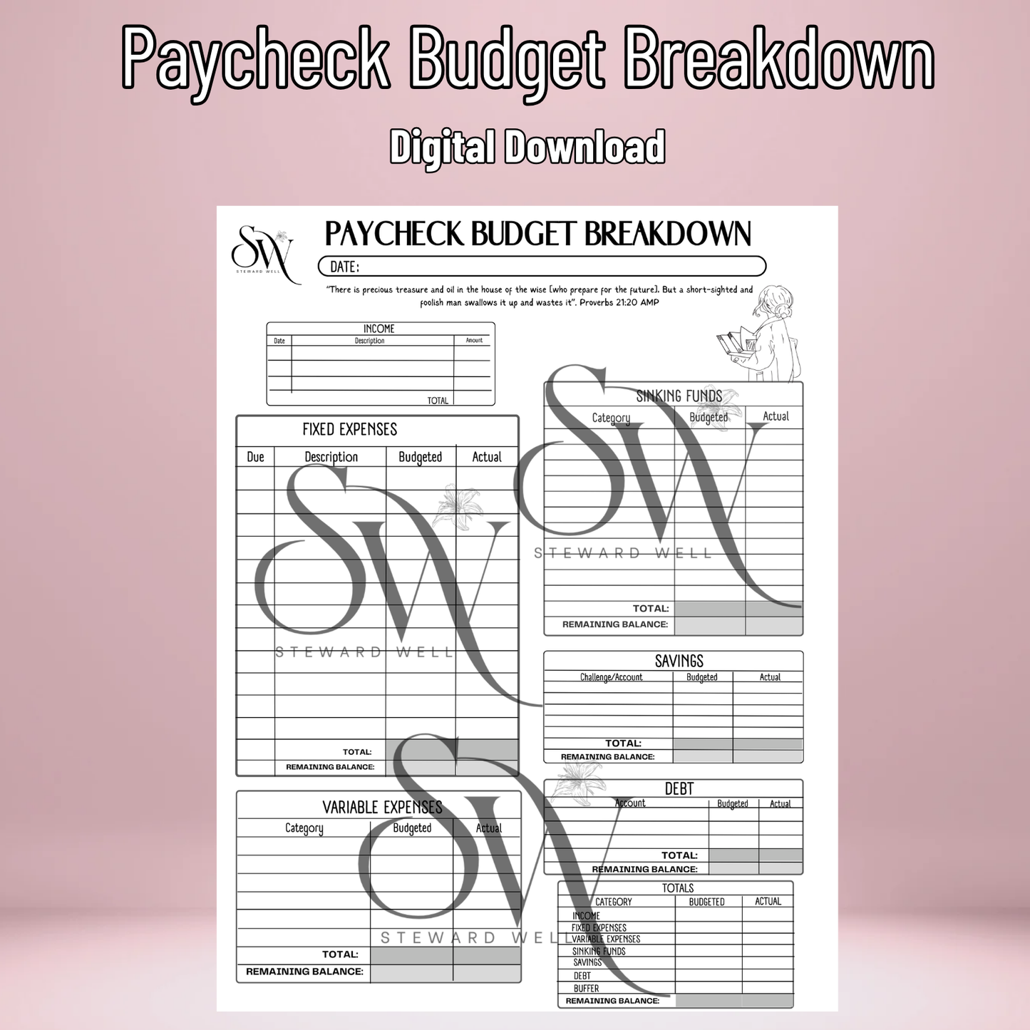 Paycheck Budget Breakdown